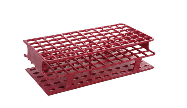 Heavy-Duty Color-Coded Tube Rack for bench organization, 72-Place, 16mm | HS27512D