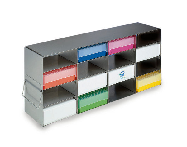 Precision Color-Coded Tube Rack for bench organization, Steel | HS2862H