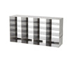 Scientific Tube Rack with color-coded fit for bench organization, Steel | HS2862HB