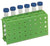 Heavy-Duty Workstation Rack with autoclavable fit for tube staging, Green, ... | HS29022C