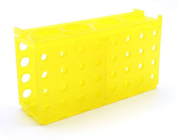 4-Way Tube Rack, Yellow Pack of 5 - HS29022E