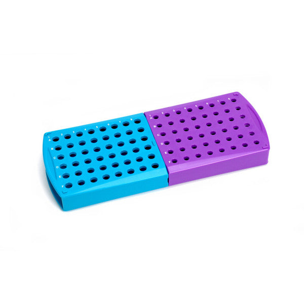 Precision Color-Coded Tube Rack with Blue for bench organization | HS29041A