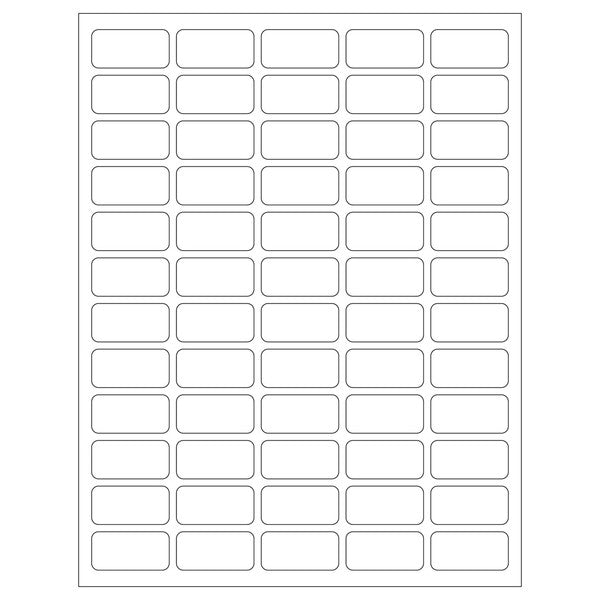 Research-Grade Autoclavable Label Sheet for sheet labeling, 1.5x0.75 | HEARNBW-3200
