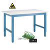 QS SB Bench 36dx96l ESD Sky Blue - QS-1006015-D