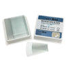 Microscope slides, positive charged, 45 corners, frosted on one end, 25 x 75 mm, 72/pk | M7100-45