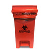 BowTie Biohazard Bin, with hands-free foot pedal, 8 gallon capacity (30L), 10 x 14 x 19in, 1/ea | A8000B