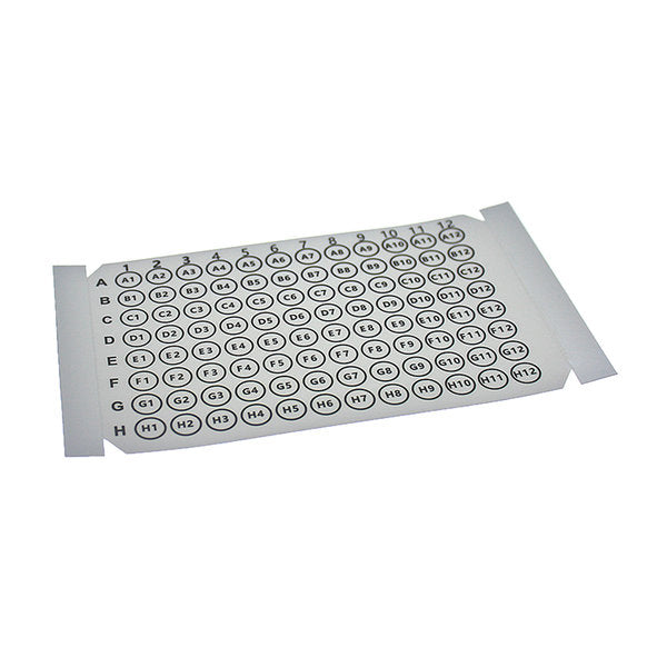 Sealing Film, Indexed Luminescence Seal, White PET, Printed Alphanumerics, 500/Case | SF083PE-W-PRT