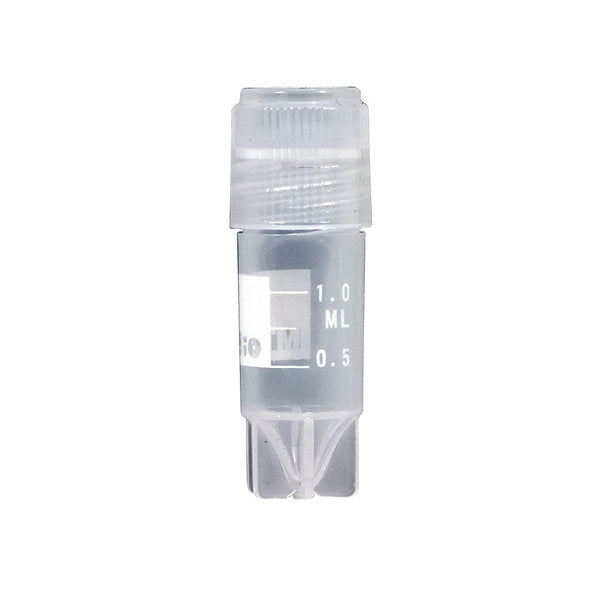 Cryogenic Vials, externally threaded caps with silicone O-ring, 1mL, sterile, 500/cs | V3801
