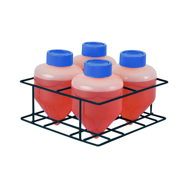 Rack for 4 x 500mL centrifuge tubes, plastic coated wire, autoclavable, 1/ea | C1500-RK