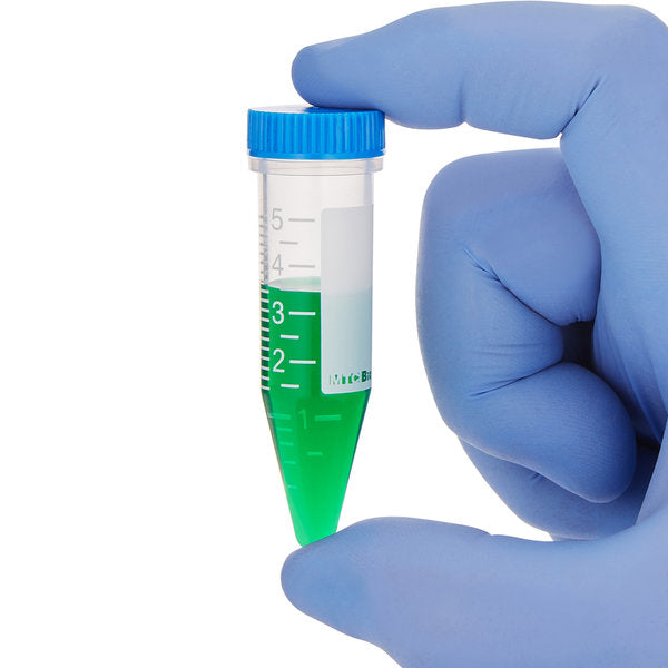 5mL Screw-cap MacroTube Vivid, sterile, w/ vivid printed graduation w/ attached screw caps in foam racks | C2545