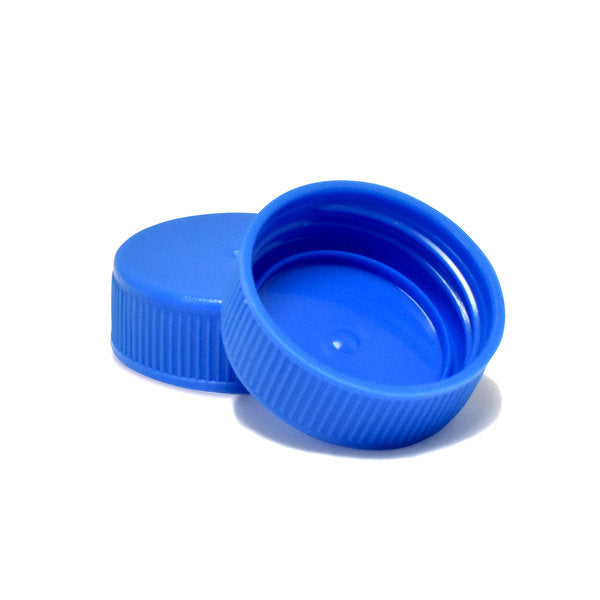 Screw Caps, for 50mL Centrifuge Tubes, blue, HDPE, Resealable Bag of 500 | C2603-CAP