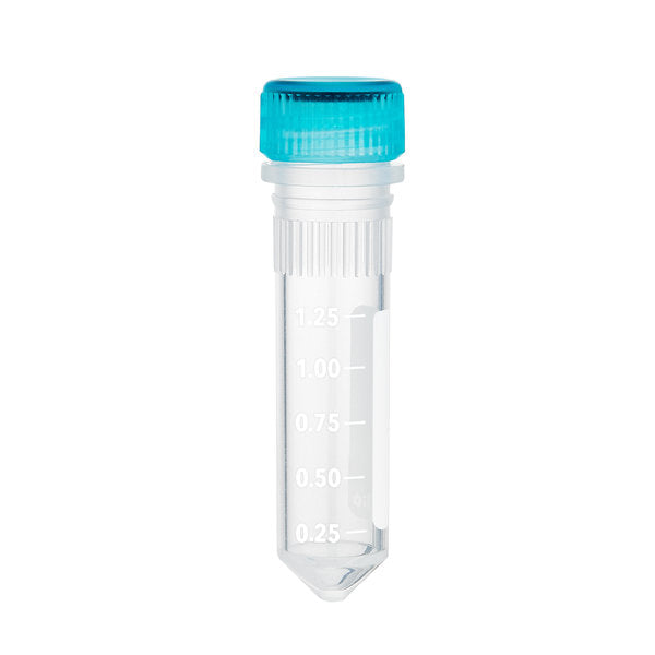 ClearSeal screw-cap microtubes, 2.0mL, w/ O-ring & caps, sterile, 1000/cs | C3220-CG