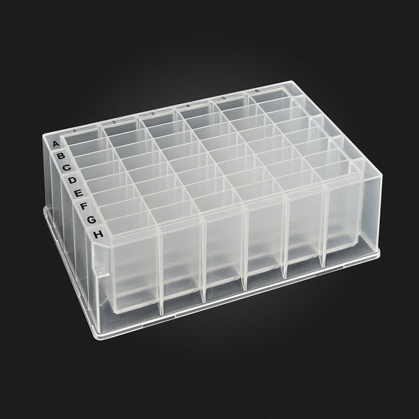OptiWell Deep Well Plate, 48 Square Well, 4.6mL, 41.2mm height, 50 / CS | D3048-01S