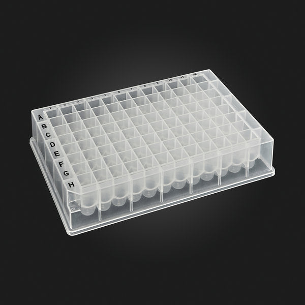 OptiWell Deep Well Plate, 96 Square Well, 1.0mL, 24.4mm height, 100 / CS | D3096-13S