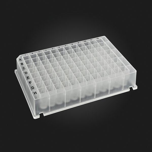 OptiWell Deep Well Plate, 96 Square Well, 1.0mL, 24.4mm height, 100 / CS | D3096-19S