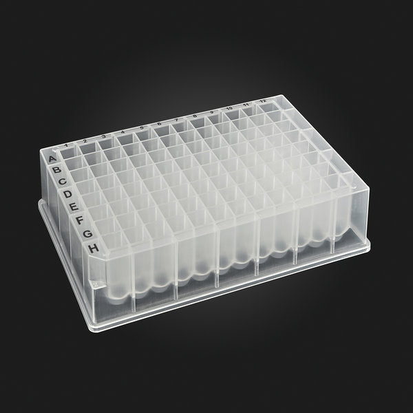 OptiWell Deep Well Plate, 96 Square Well, 1.6mL, 31.6mm height, 50 / CS | D3096-31S