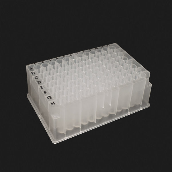 OptiWell Deep Well Plate, 96 Round Well, 2.0mL, 44.3mm height, 50 / CS | D3096-37S