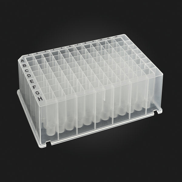 OptiWell Deep Well Plate, 96 Square Well, 2.2mL, 44.2mm height, 50 / CS | D3096-39S