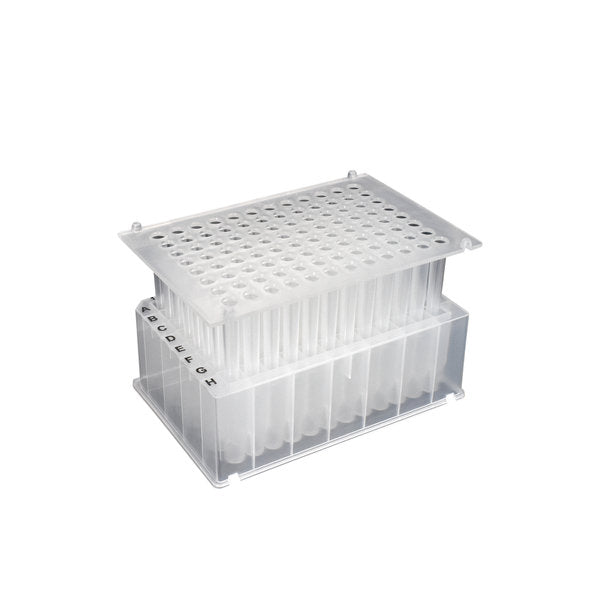 Deep Well Plate and Tip Comb Combo pack, 96 Square Well, 2.2ml, 44.2mm height, 50/cs | D3096-KFC