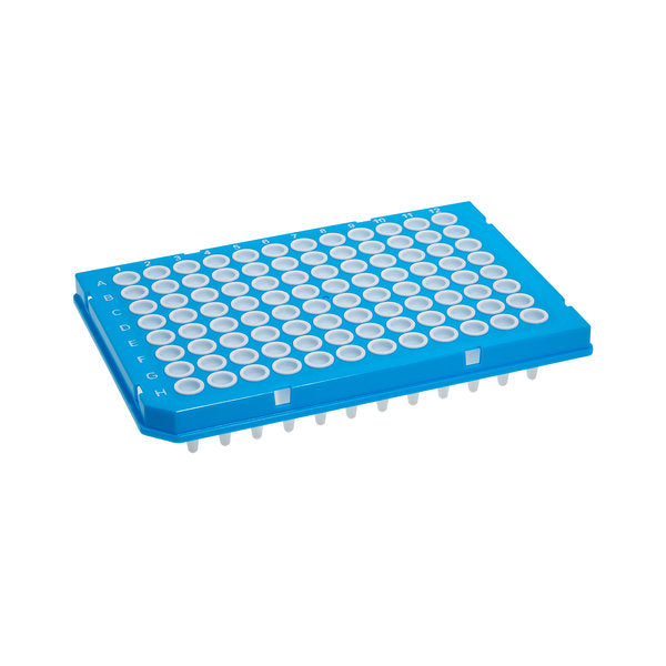 SureFrame Two-Component PCR Plate, 96-Well, Semi-Skirted PC Frame, 0.25mL White PP Wells, 50/pk | P9096-HSW