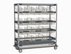MetroMax i MXIV7 IV Transport/Storage Sloped Basket Cart with Top Shelf, 24" x 60"