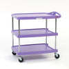 MY2030-34AP myCart Series 3-Shelf Utility Cart, Purple, 20" x 30"
