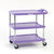MY2030-34AP myCart Series 3-Shelf Utility Cart, Purple, 20" x 30"