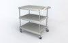 MY2030-34G myCart Series 3-Shelf Utility Cart, Gray, 20" x 30"