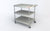 MY2030-34G myCart Series 3-Shelf Utility Cart, Gray, 20" x 30"