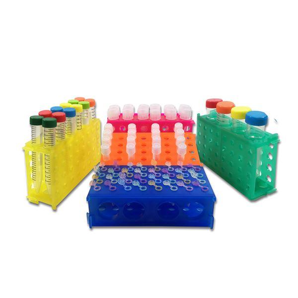 Rack, 4 way (4 x 50, 12 x 15, 32 x 1.5/0.5 mL), Rainbow Pack, 5/pk | R1030
