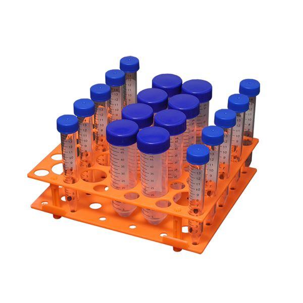 Rack for 30 x 15 & 20 x 50 mL (17 x 20 x 6 cm), Orange, 5/pk | R1070