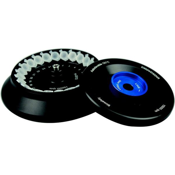 Scilogex Aluminum Alloy Rotor with cover, 15000rpm, 1.5/2mL x 24, used with SCI-24 and SCI-24R | 19400006