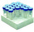 Scilogex 50mL Polypropylene Centrifuge Tube - Conical, Foam Rack, Sterile, 25/Rack, 300/CS | 007109