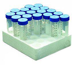 Scilogex 50mL Polypropylene Centrifuge Tube - Conical, Foam Rack, Sterile, 25/Rack, 300/CS | 007109