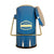 Scilogex 2L. Blue Enameled Cased Dewar Flask with Handle and Lid | MS222