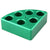 Scilogex Green quarter reaction block, 6 holes 8mL reaction vessel 17.75mm dia x 26mm depth | 18900048