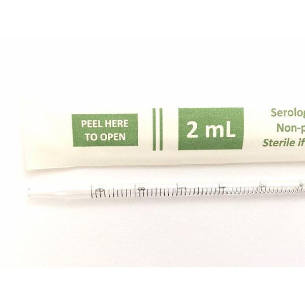 Scilogex Serological Pipettes, 50mL Individually wrapped, Sterile 30/bag, 90/case | 2507636