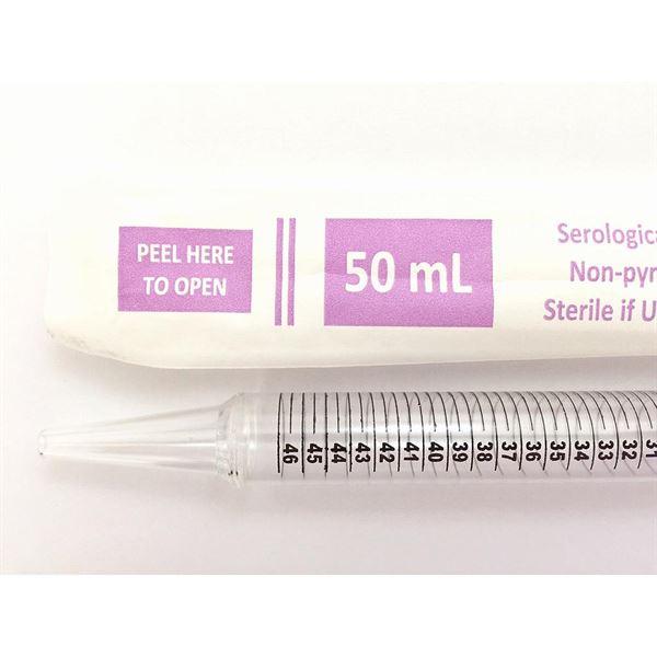 Scilogex Serological Pipettes, 5mL Individually wrapped, Sterile 50/bag, 200/case | 2507633
