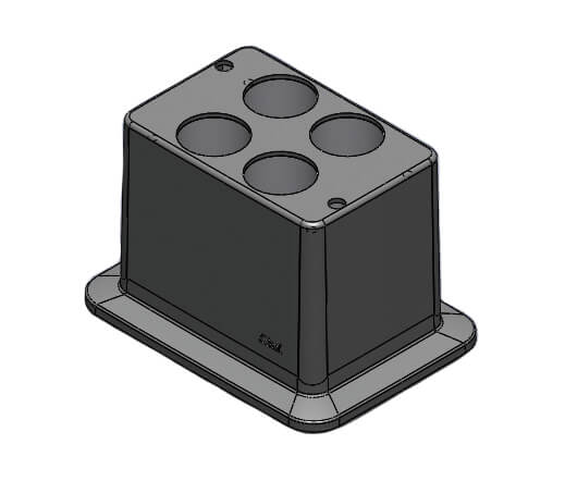Scilogex Block, used for 50mL tubes, 4 holes | 18900242