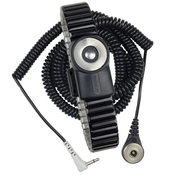 Wrist Strap, Dual-Wire, Magsnap 360, Metal, Large Band, 12' Cord - 2233