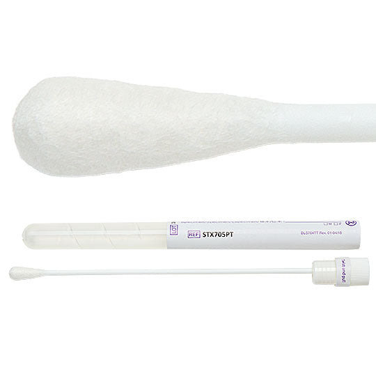 Sterile Dry Collection and Transport System Cotton Swab, 500 swabs/cs - STX705PT