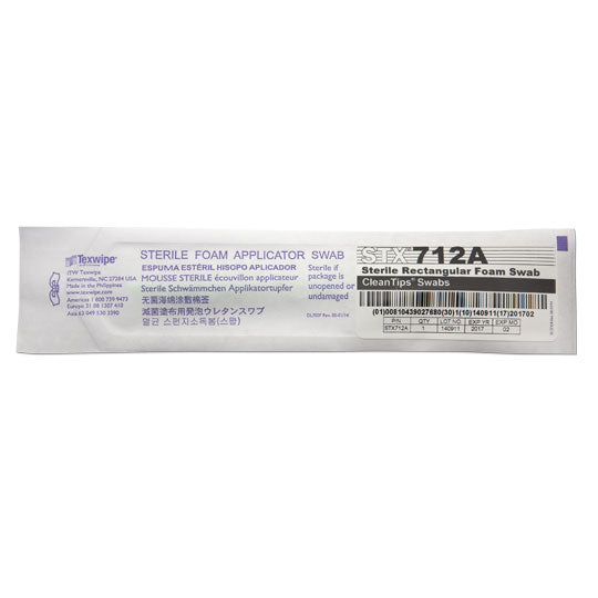 Sterile Rectangular Foam Swab, 500 swabs/cs - STX712A