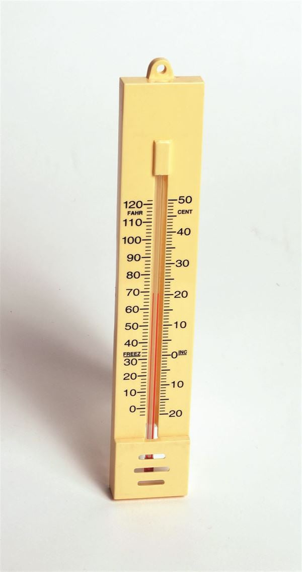 Wall Thermometer On Plastic Base - THWP01