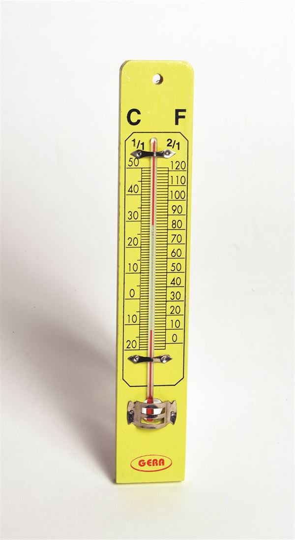 Wall Thermometer On Wooden Base - THWW01