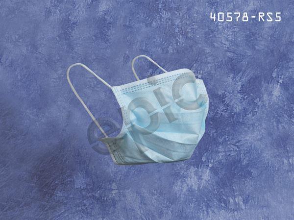 Face Mask, 3 Layer Spp, Latex Free Elastic Earloop, Blue, 500/Cs - 40578-RS5