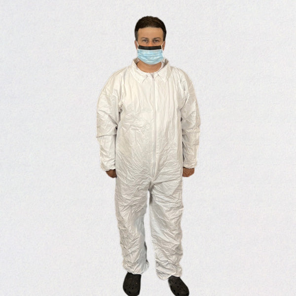 Advantage MPC Disposable Coveralls, White, Elastic, 2X-Large - APP0180-2X-W-MPC