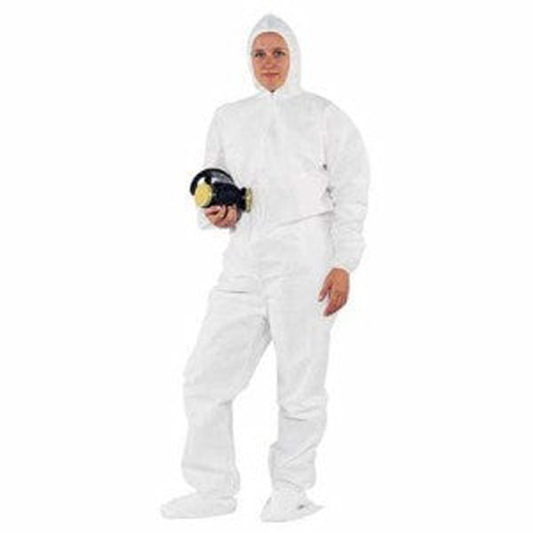 Advantage Pro Disposable Coveralls, White, Elastic, Small, 25/case - APP0190-S-W-ADP