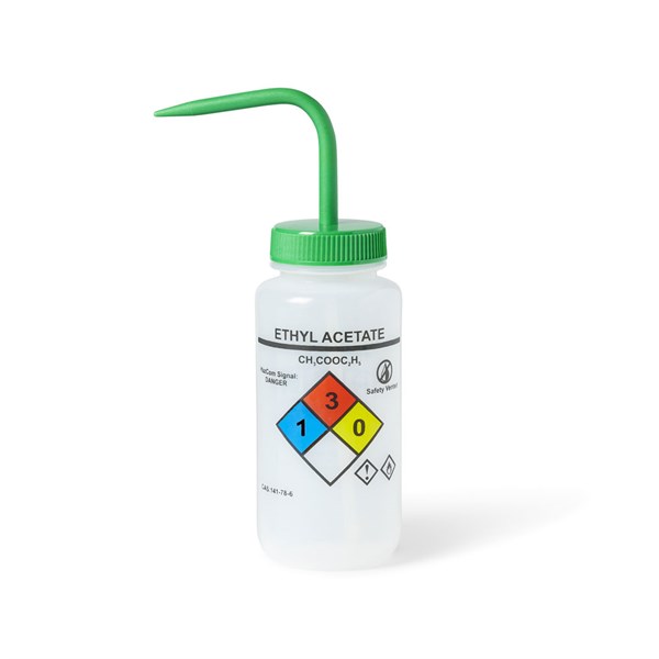 Task-Focused Unisafe Ethyl Acetate Vented Wash Bottle, 500 mL Pack/6 | UN370056