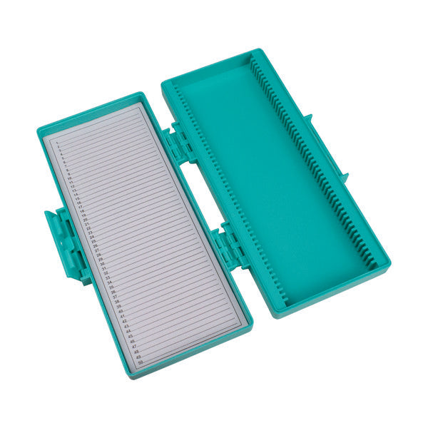 Heavy-Duty Workflow-Specific Slide Storage Box, Hinged, Plastic, For 50 Slides | 62212