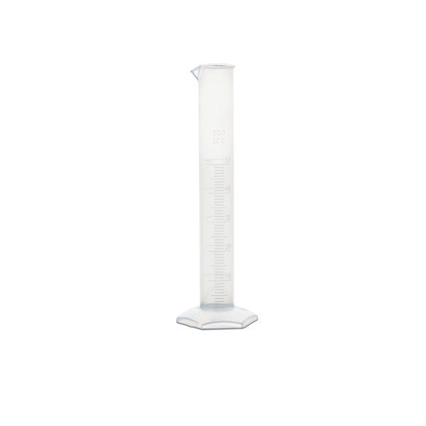 Scientific Volume Reading Measuring Cylinder, Hex Base, PP, 50 mL, Pack/12 | 80033